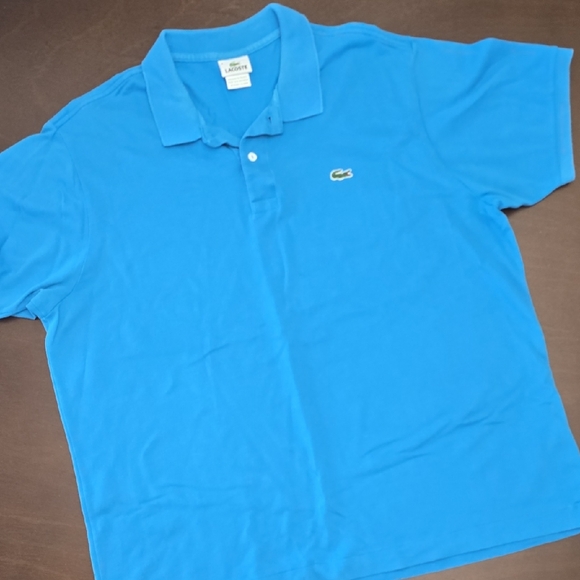 Lacoste Other - LACOSTE Men's Aqua Blue Polo Shirt Sz EU 8 / XXXL
